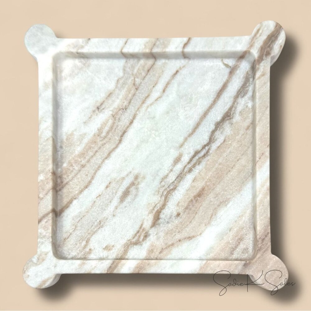 8" Marble Catchall Tray Off-White - Threshold Studio McGee - Target‎ Fall 2025 - Picture 4 of 5